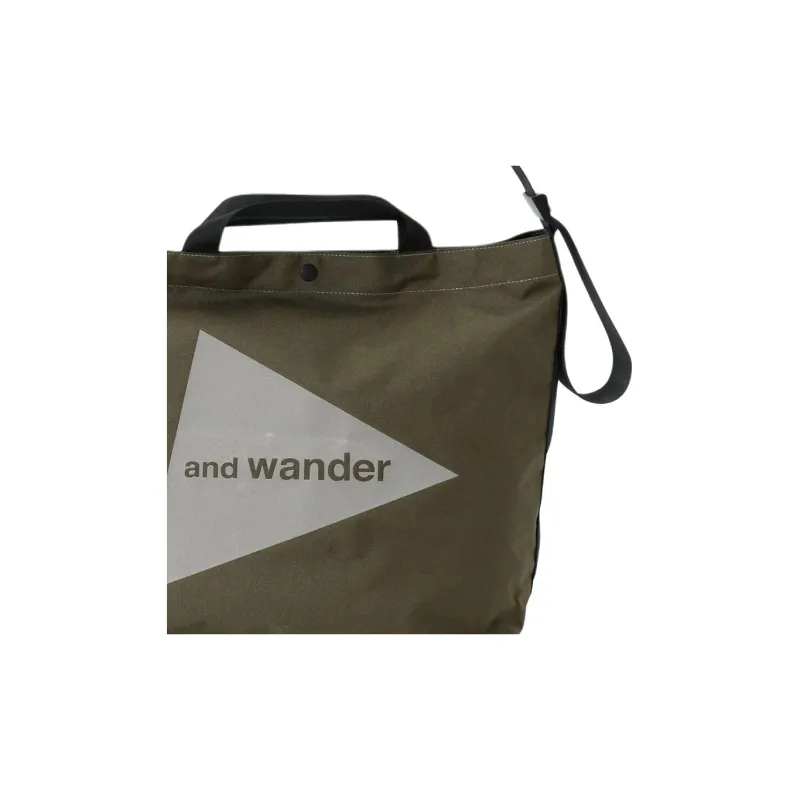 And Wander Polyester Shoulder Bag, Crossbody Bag, Handbag Regular Men's Khaki-3
