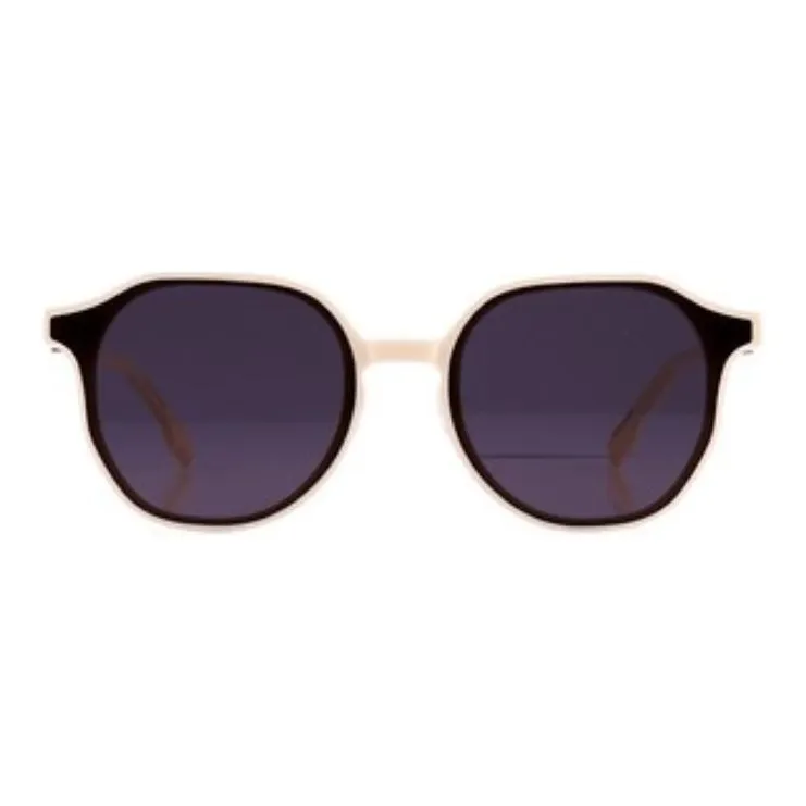 LAPIZ SENSIBLE. Acetate Oval Sunglasses Unisex White-2