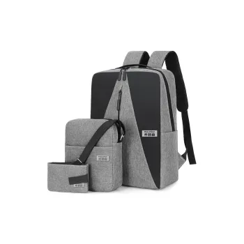 Mulinsen Polyester Backpack Combo Set Unisex Gray/Black/Blue/Red
