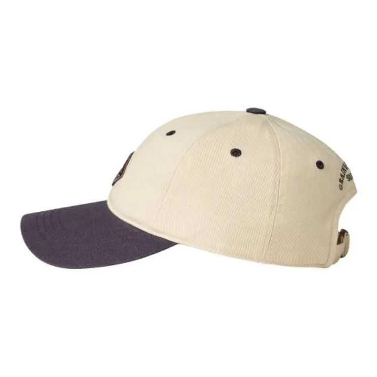 GRAIN DE BEAUTE Cotton Baseball Caps Unisex Ecru/Gray-3