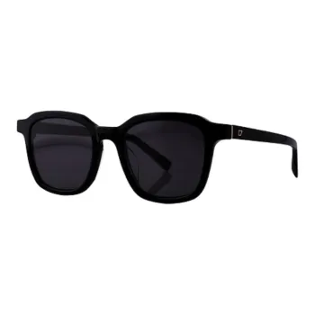 LAPIZ SENSIBLE. Biodegradable Acetate Square Sunglasses Unisex Black