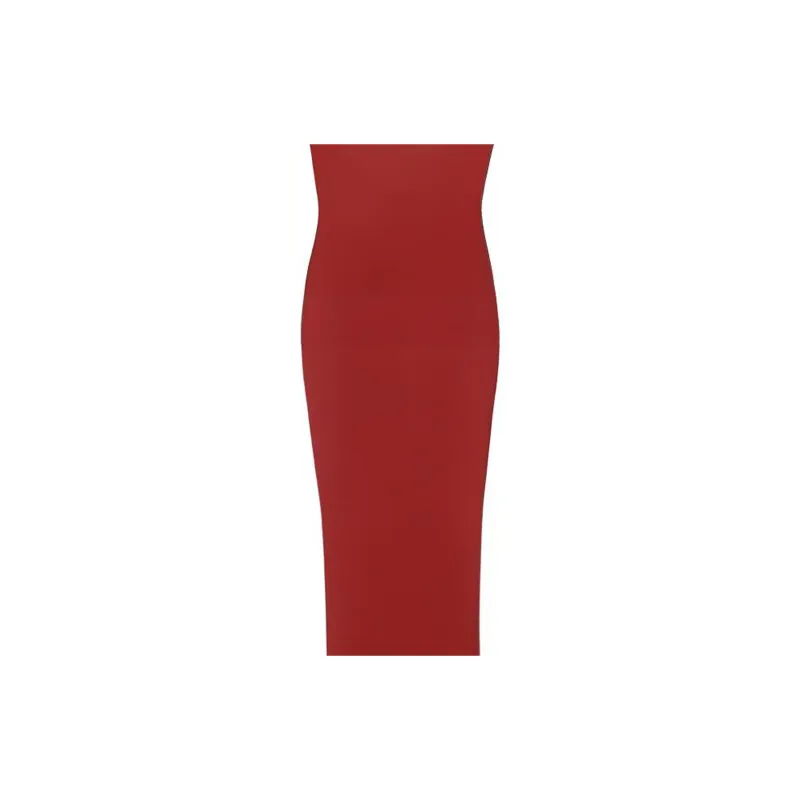SAINT LAURENT Sleeveless Dresses Women's Red-4