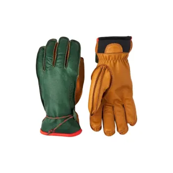HESTRA Leather Wool Cowhide Gloves Unisex Multicolor