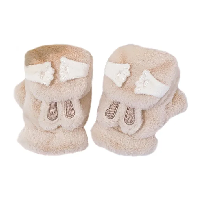 YUZHAOLIN Plush Knit Gloves Unisex-1