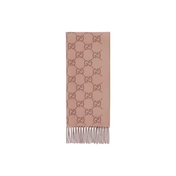GUCCI Gg Fringed Edge Scarf