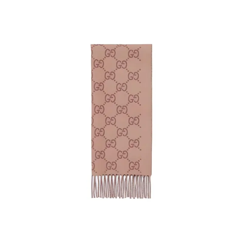 GUCCI Gg Fringed Edge Scarf-0