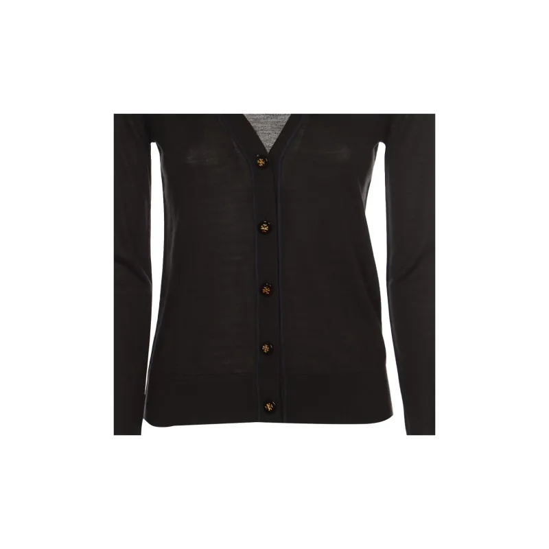 TORY BURCH Button Up V Neck Cardigan-4