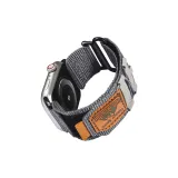 Gray Nylon Leather Label Thin Rope Style