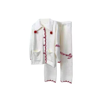 XIUDAI Pajama Set Women's White
