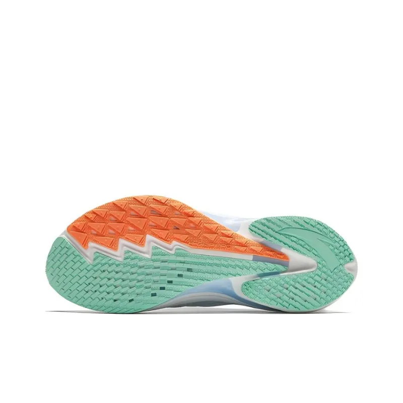 Anta MACH Mach 4.0 Cushioning Wear-Resistant Low-Top Running Shoes Women's White Blue-3