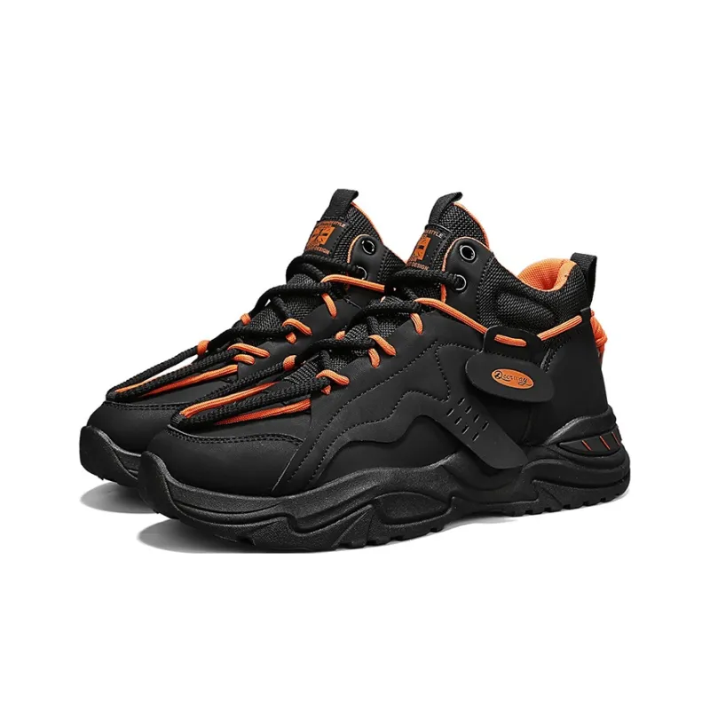Slazenger Anti Slip And Wear Resistant Height Increasing Rebound Mid Top Casual Running Shoes Men's-3