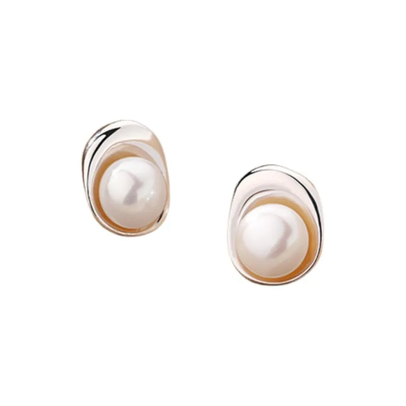 MONI JEWELLERY Pearl S925 Silver Earrings Women's-5
