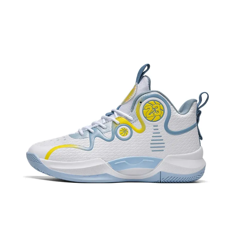 MUSNODO Cushioning, Slip Resistant, And Abrasion Resistant High Top Basketball Shoes Unisex White Black-11