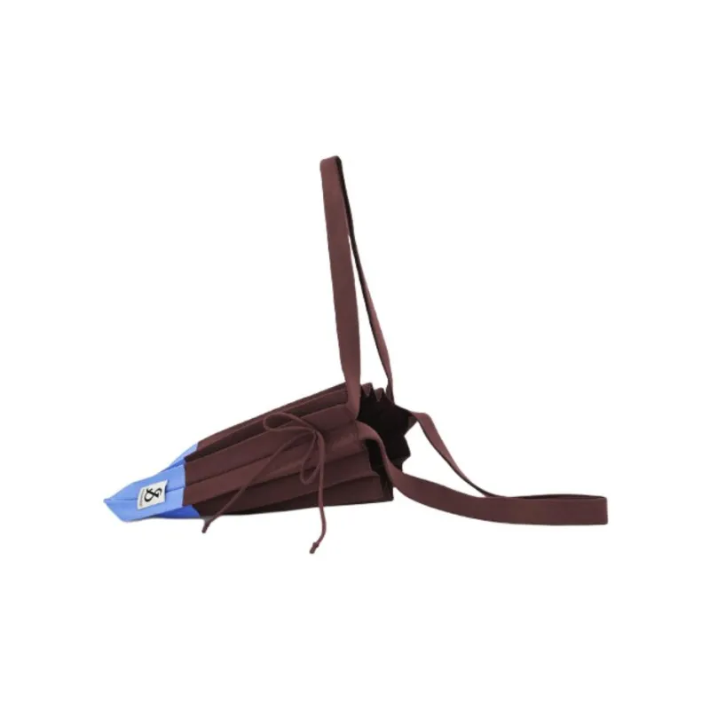 JOSEPH&STACEY Polyester Handbag Shoulder Bag Medium Size Unisex Brown & Blue-2