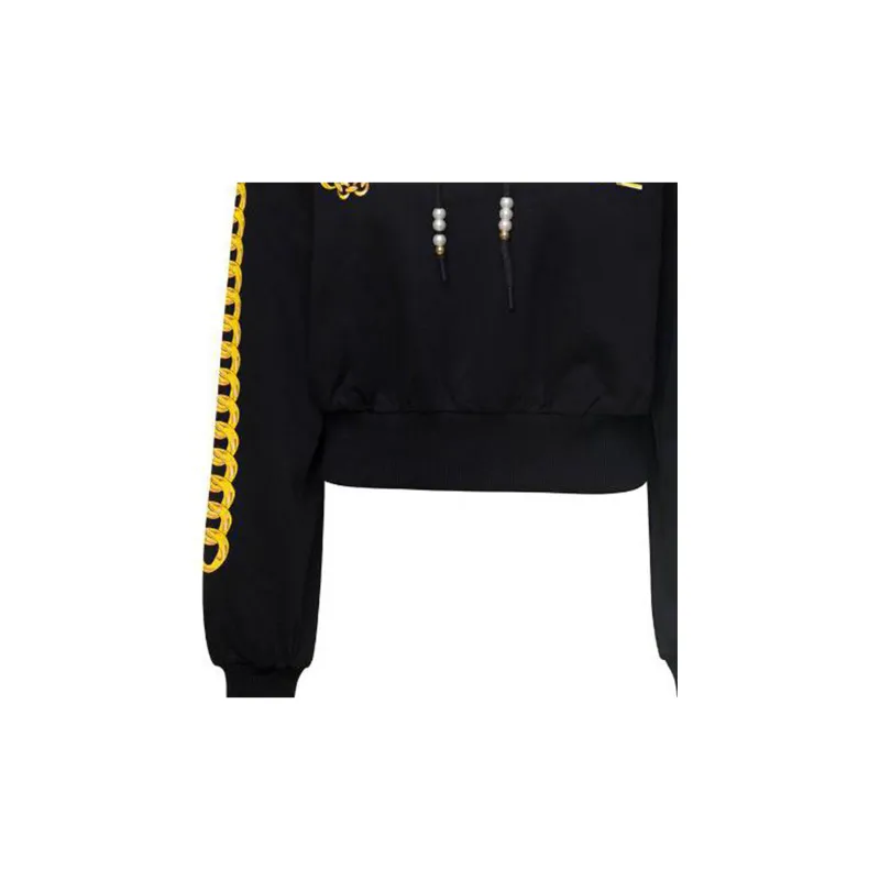 VERSACE JEANS COUTURE Logo Couture Printed Drawstring Hoodie-6