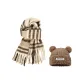 2 Pack (Teddy Bear Hat+Milk Tea Scarf)