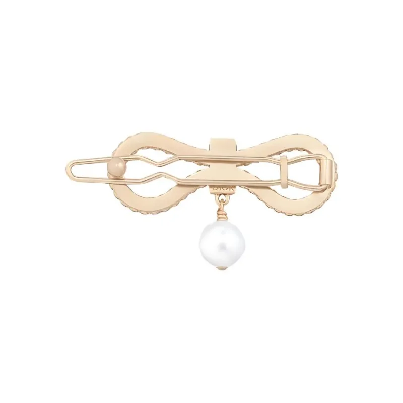 DIOR Resin Hair Clips Women's Gold-2
