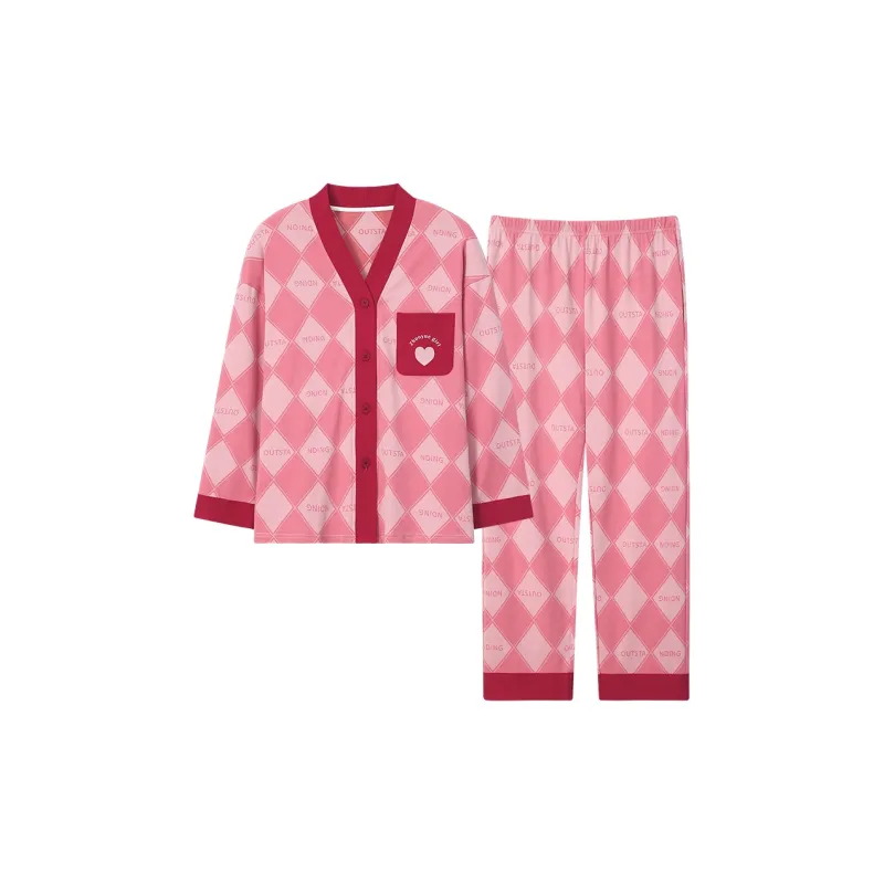 Maultiay Pajama Set Women's Red-0