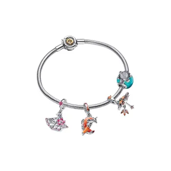 Pandora Gold Plated Bracelets Unisex Multicolor