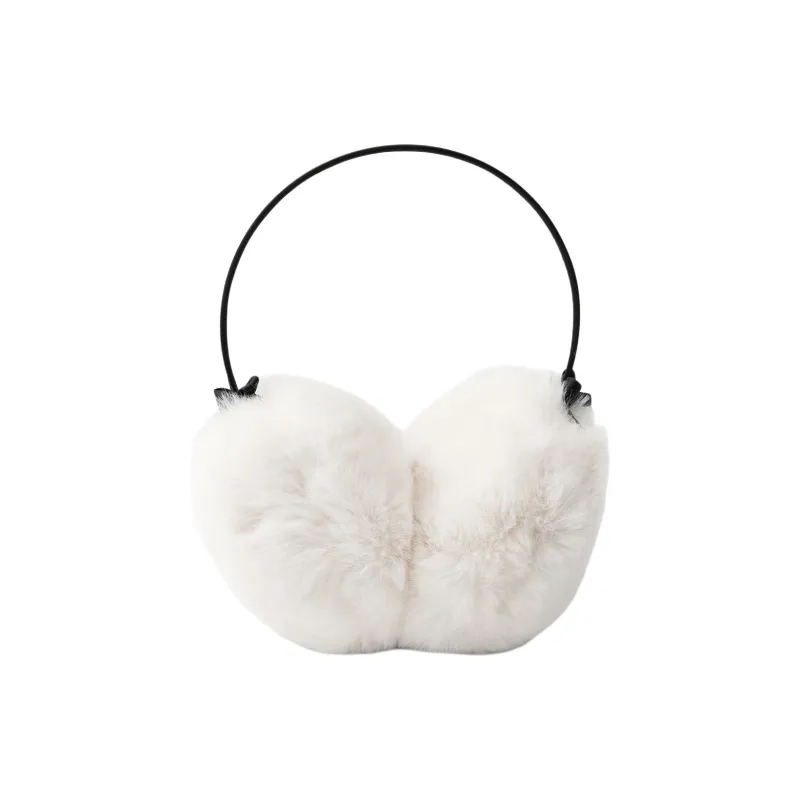 ZARA Polyester Earmuffs Women's Beige-0