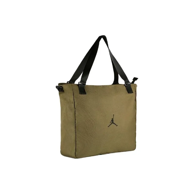 Jordan Canvas Tote Bag Shopping Bag Shoulder Bag Crossbody Bag Handbag Regular Unisex Army Green-1