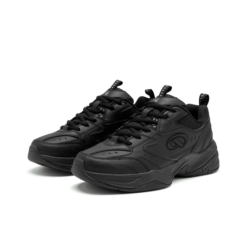 QIAODAN Abrasion Resistant Shock Absorbers With Slip Resistant Features Low Top Badminton Shoes Women's Black-2