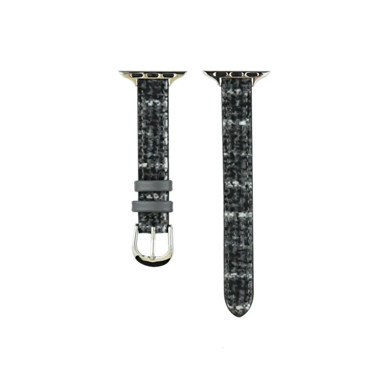 CHRROTA Compatibility Iwatch 10th Generation 98 Apple Watch 7 SE 654 Woolen Coarse Spun Knitted Fabric Thin Strap Ultra-12