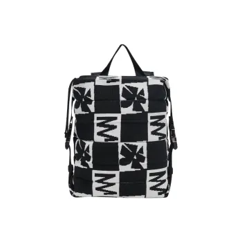 JOSEPH&STACEY Polyester Backpack Small Size Women's Black & White