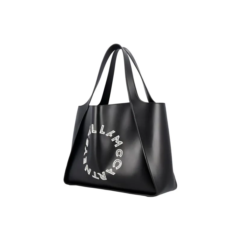 Stella McCartney Polyester Tote Bag, Shopping Bag, Handbag Women's Black-2