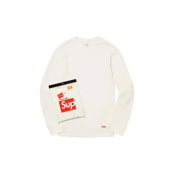Supreme Hanes Thermal Crew 1 Pack Black