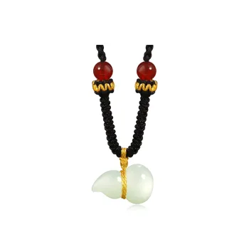 Lao Feng Xiang Hetian Jade Necklaces White Jade/Pale Greenish White Jade Women's