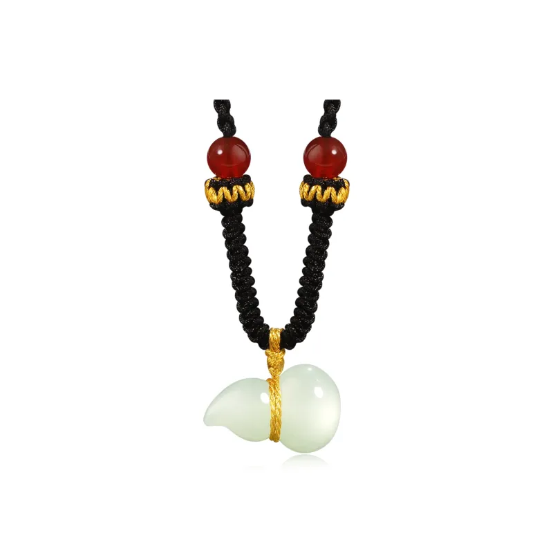 Lao Feng Xiang Hetian Jade Necklaces White Jade/Pale Greenish White Jade Women's-0