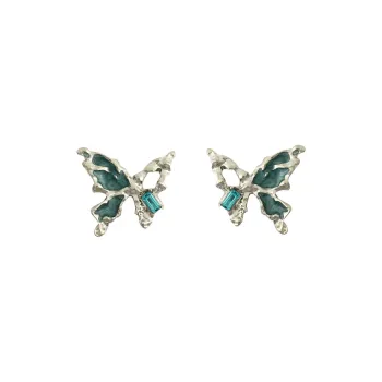 QIANFANGDAHUANGYE Oil Drip Stud Earrings Women's