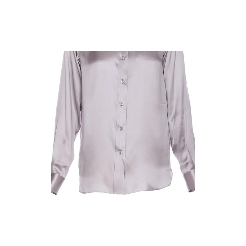 TOM FORD Fluid Charmeuse Satin Shirt-5