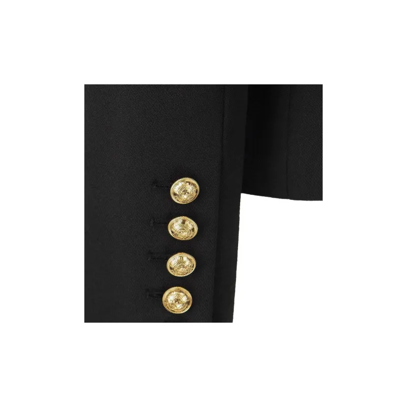 BALMAIN FW22 Business Suit Coat Women's Black-3