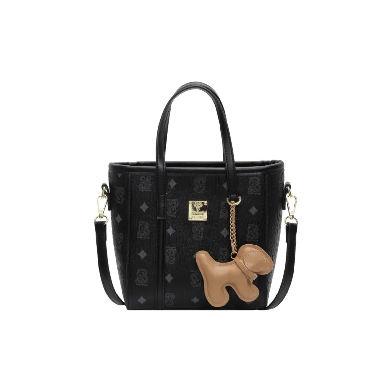 DALO PU Handbag Shoulder Bag Crossbody Bag Women's Black/Ecru/Brown/Pink-0