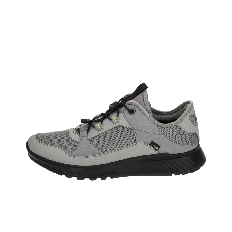 Ecco Exostride Wear Resistant Low Top Casual Shoes Men's Gray-0