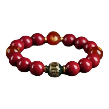 Red All Year Round Cinnabar Bracelets Unisex