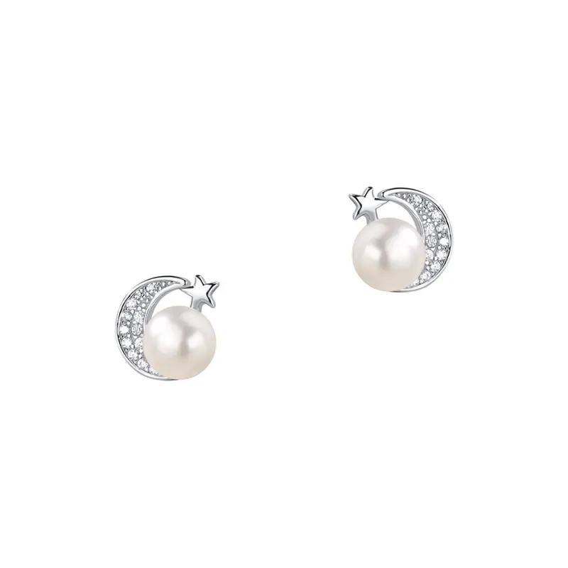 NIANNIANXI Freshwater Pearl Stud Earrings Women's-0