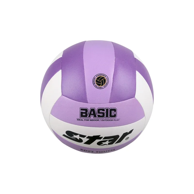 Star Size 5 Ball Volleyball Unisex White Purple-2