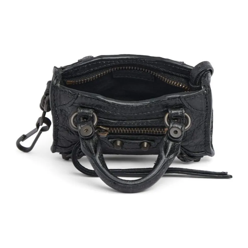 Balenciaga Arena Storico Lambskin Bag Accessory Women's Black-4