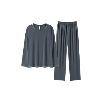 MADALLO Pajama Set Men's Charcoal Gray