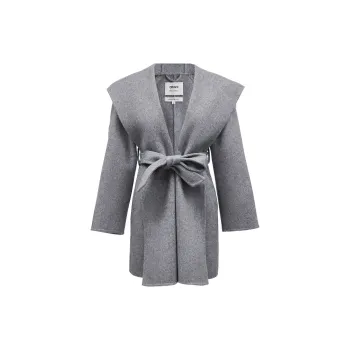 ONLY Coats Women's H0Z Lime Gray Heather Gray