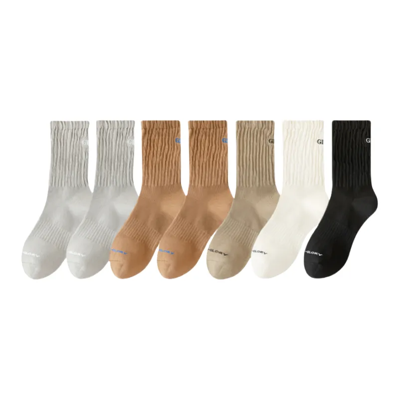 Lan Miao Mid Calf Socks Men's 7 Pack-0