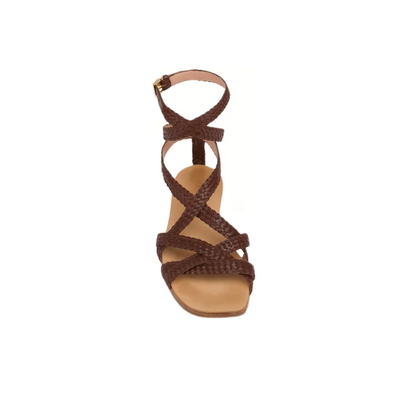 ALBERTA FERRETTI Roman Sandals Women's Brown-3