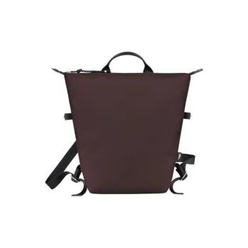 LONGCHAMP Le Pliage Energy Recycled Canvas With Leather Trim Backpack Women's Burgundy