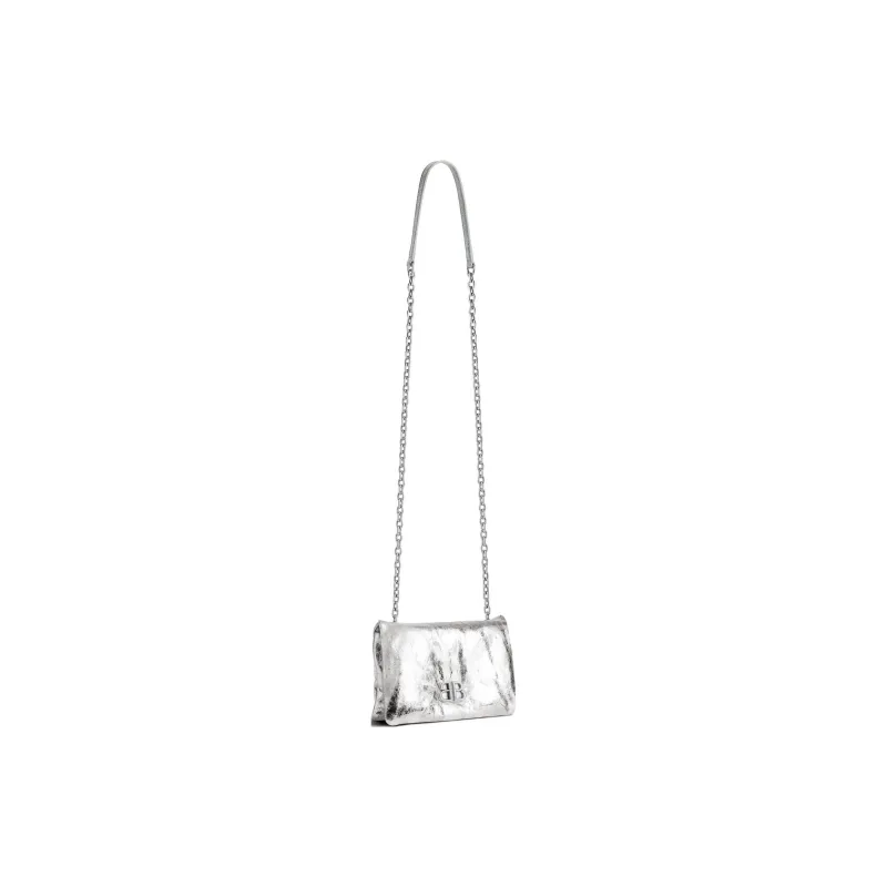 Balenciaga Monaco Metallized Nano Shoulder Bag-1