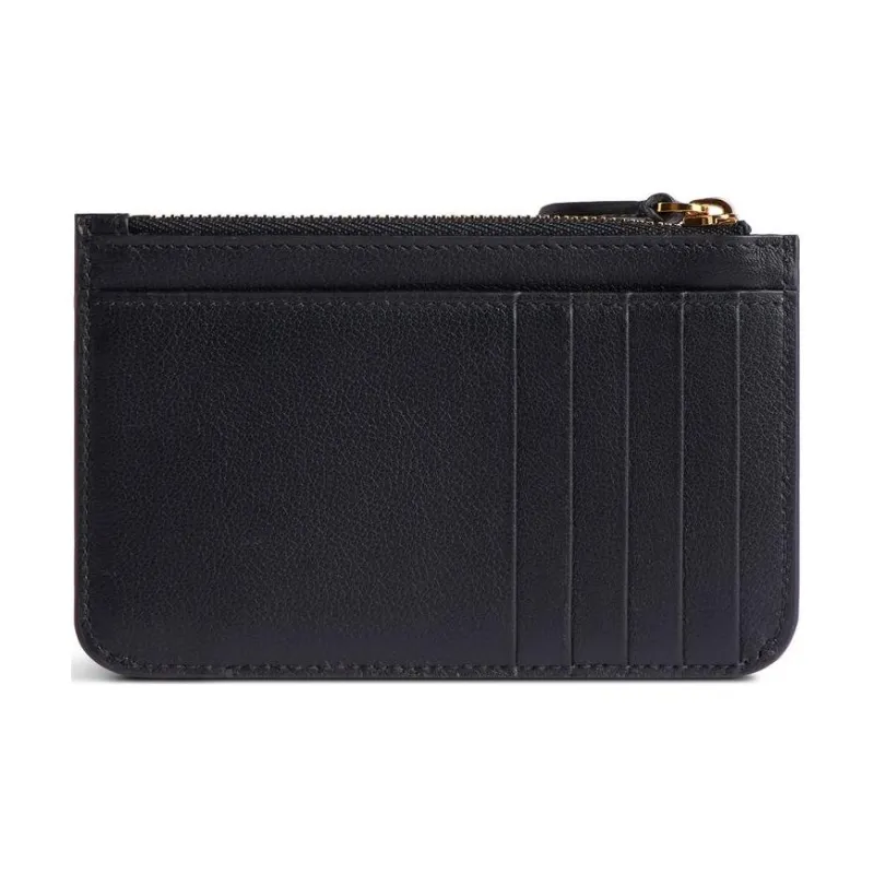 Balenciaga Cash Smooth Cow Leather Card Holder Women's Black-1