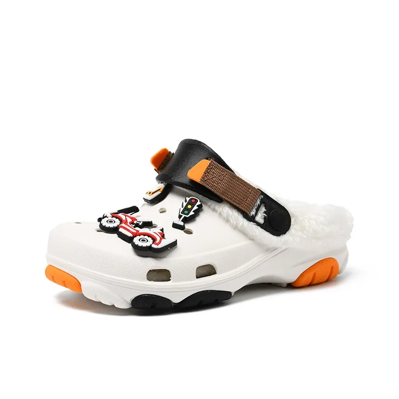 SNOOPY Clogs Unisex White Orange-1