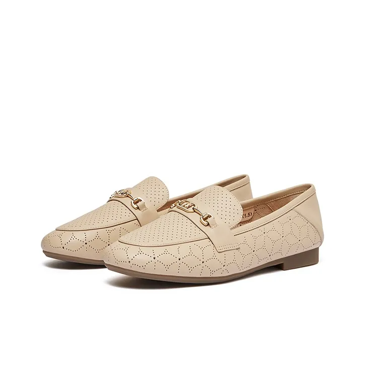 HANG TEN Loafers Women's Black/Apricot-10